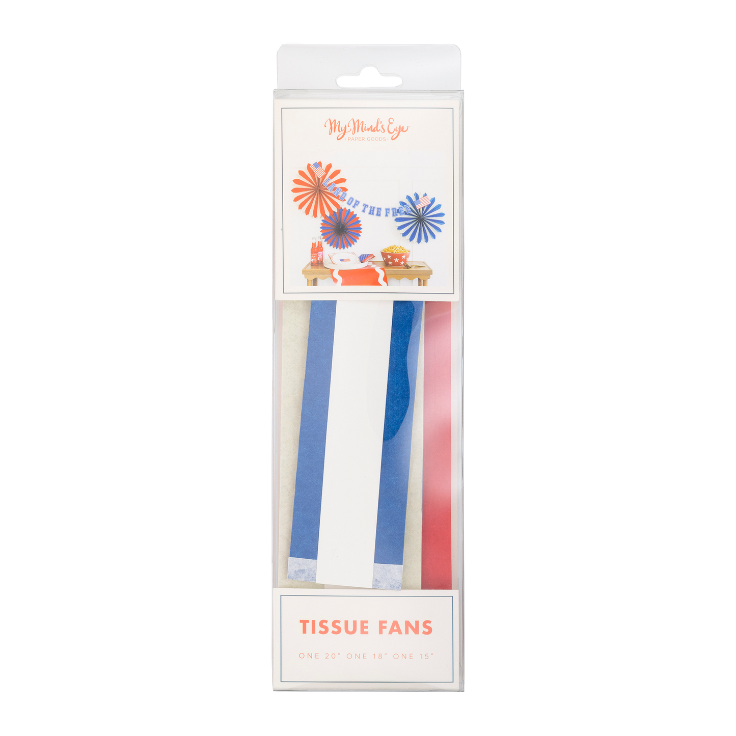 Multi Color Tissue Party Fans