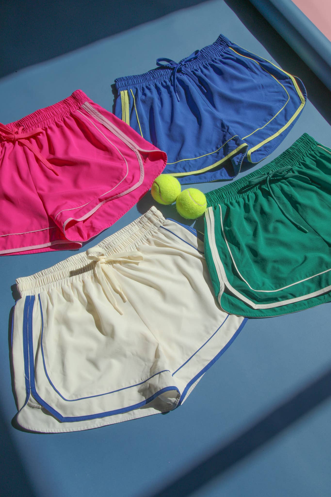Two Tone Activewear Shorts W/ Lining
