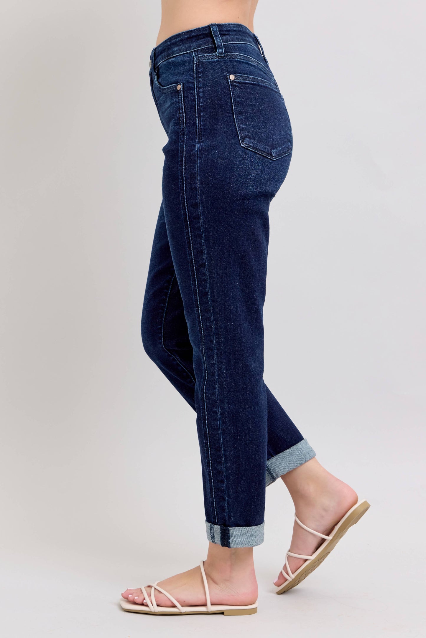 Dark Wash High Waisted Boyfriend Judy Blue
