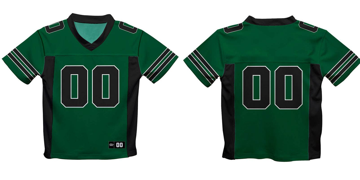 Vive La Fete Game Day Green Black Fashion Football T-Shirt