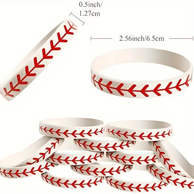 Silicone Baseball Bracelet