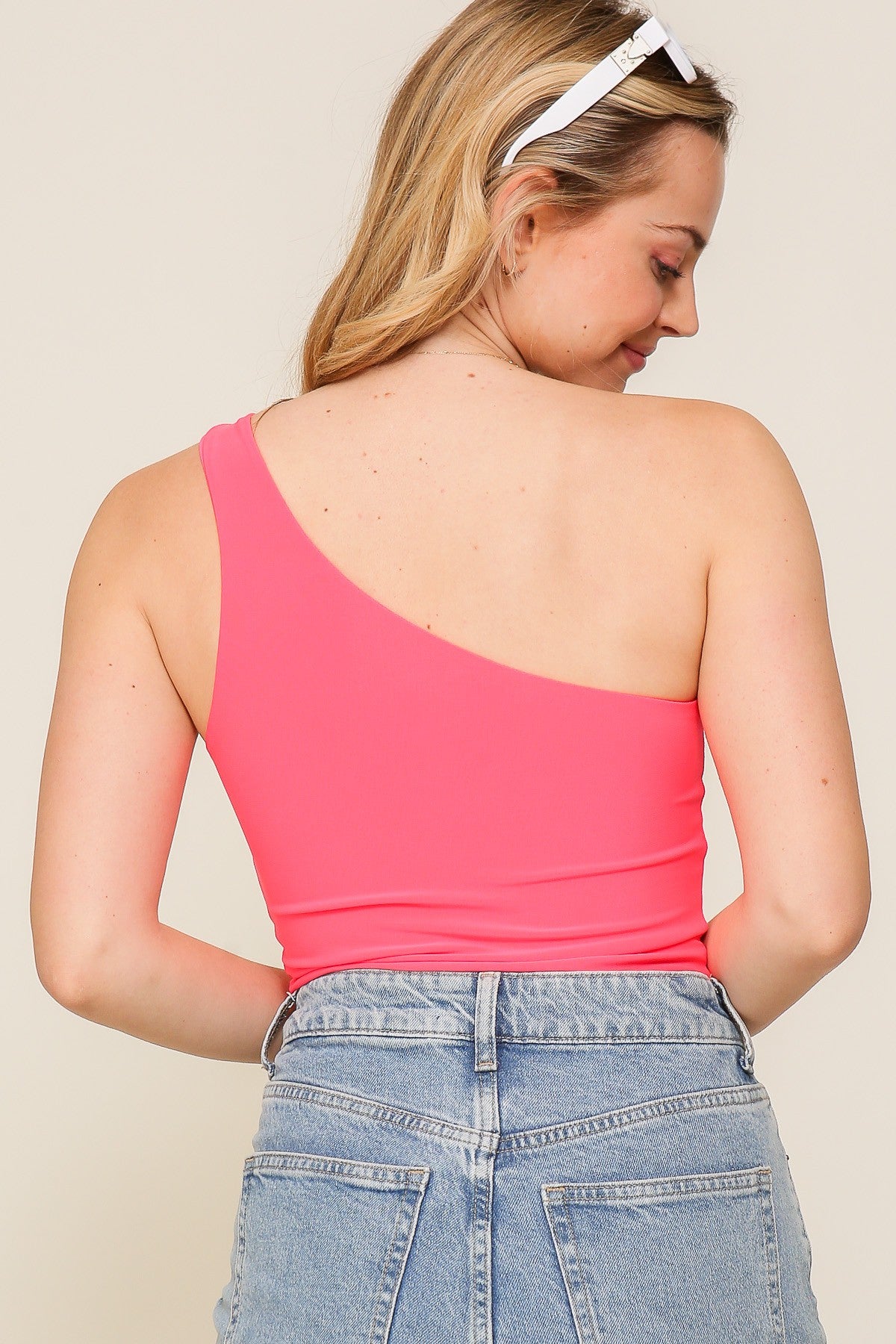 One shoulder bodysuit