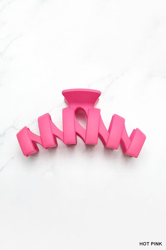 Zig Zag Hair Claw Clips, 4.5 Inch