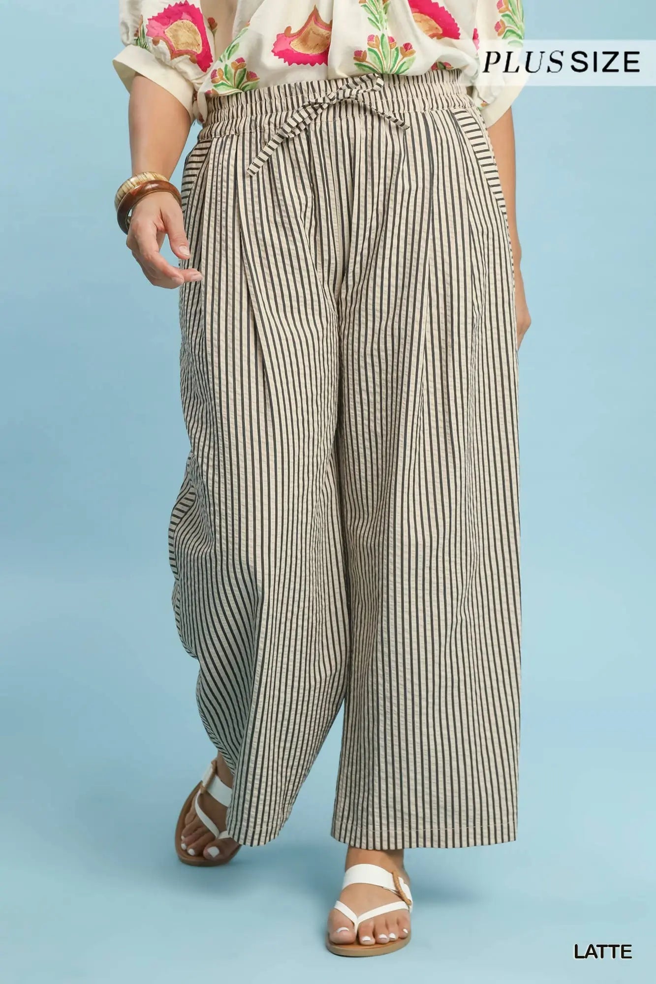 Striped Wide Leg Pants