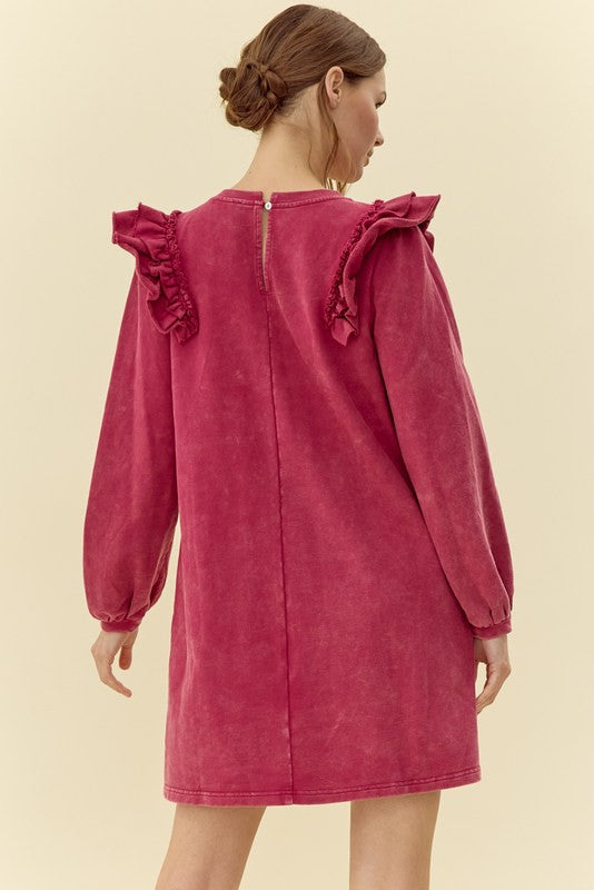 Solid Cotton Dress with Pockets