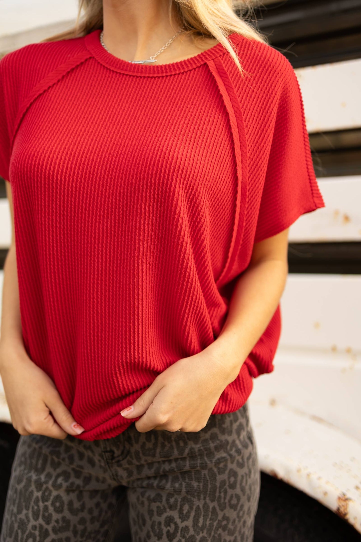 Knit Poncho Top