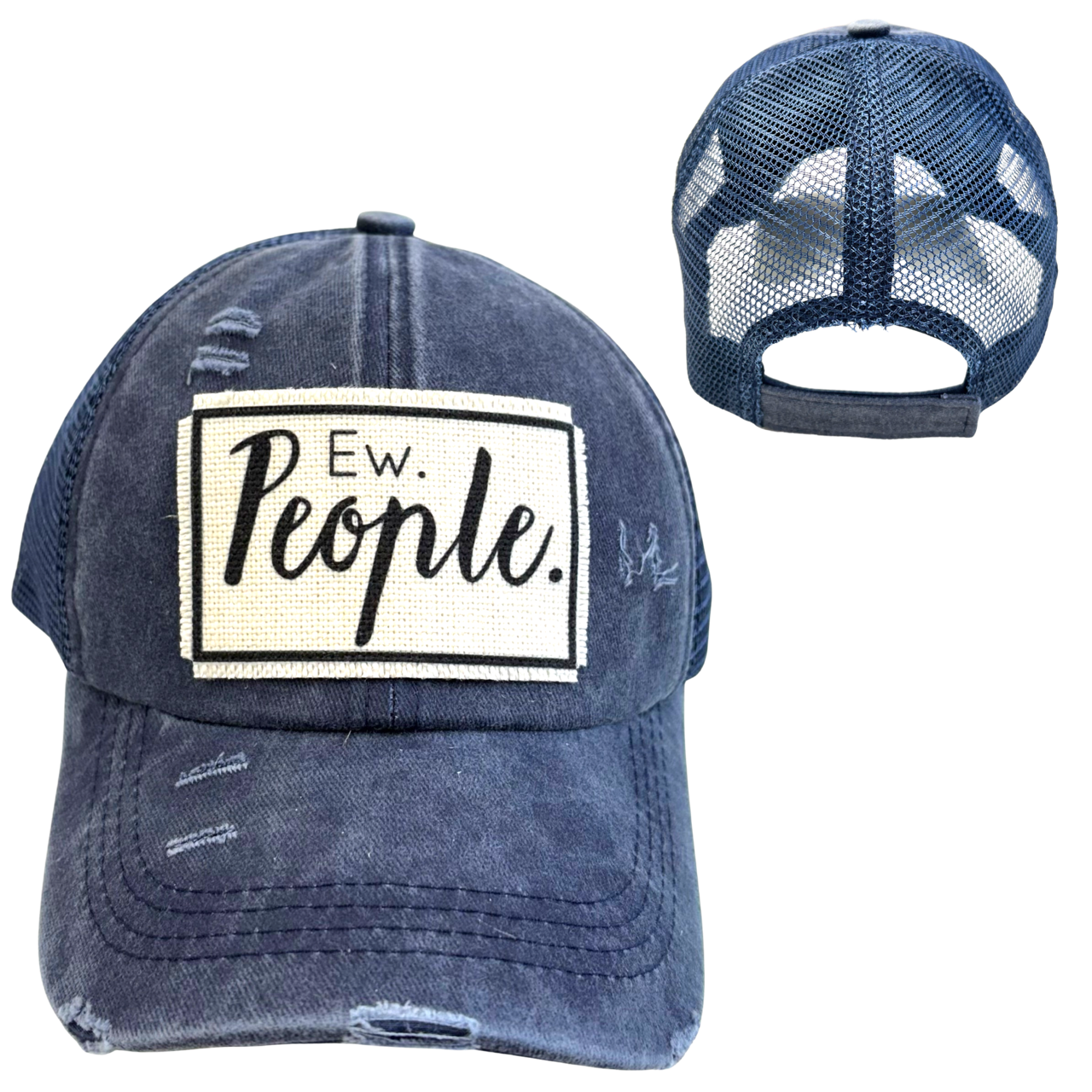 EW PEOPLE BALL CAP | UNISEX HAT | DISTRESSED