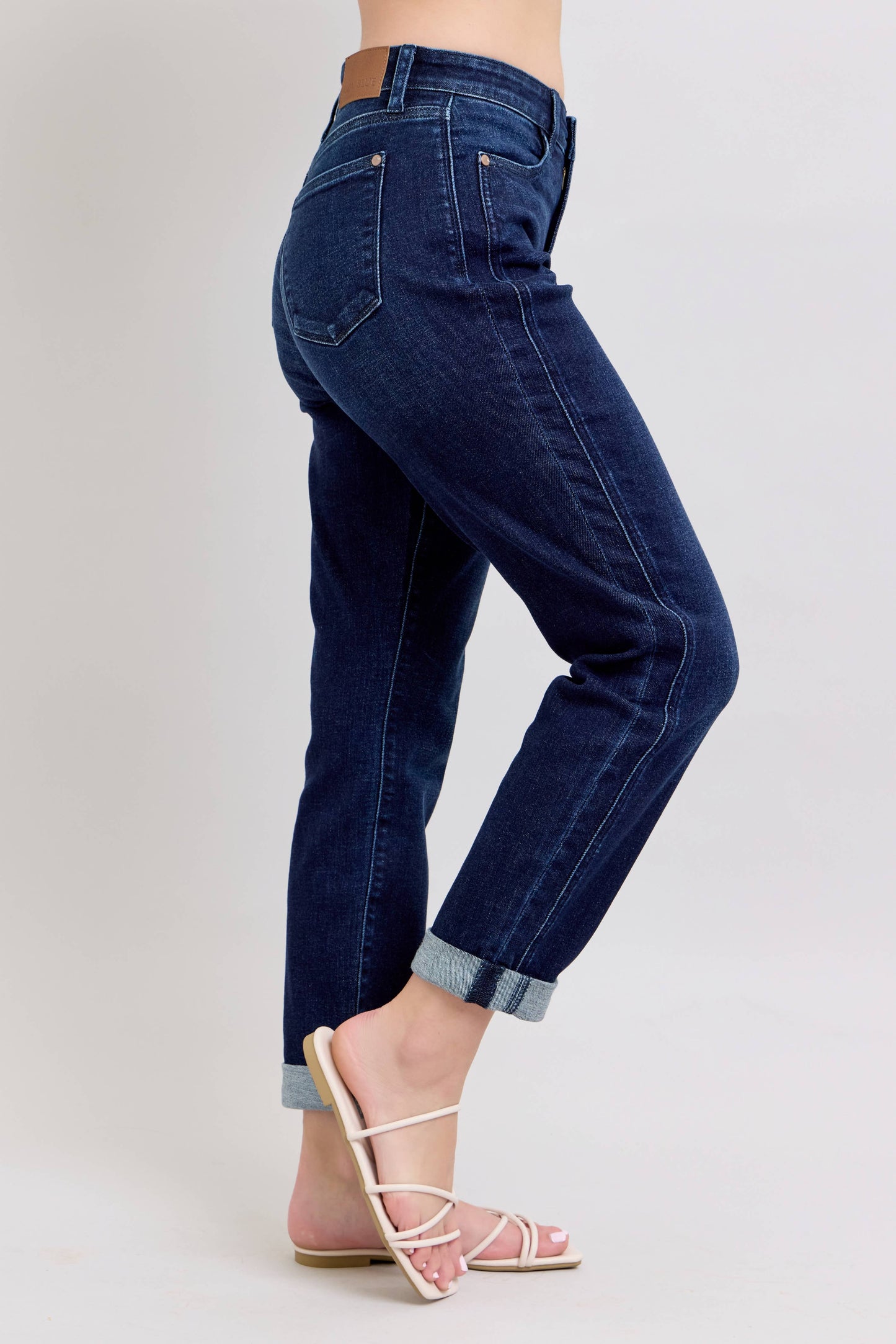 Dark Wash High Waisted Boyfriend Judy Blue