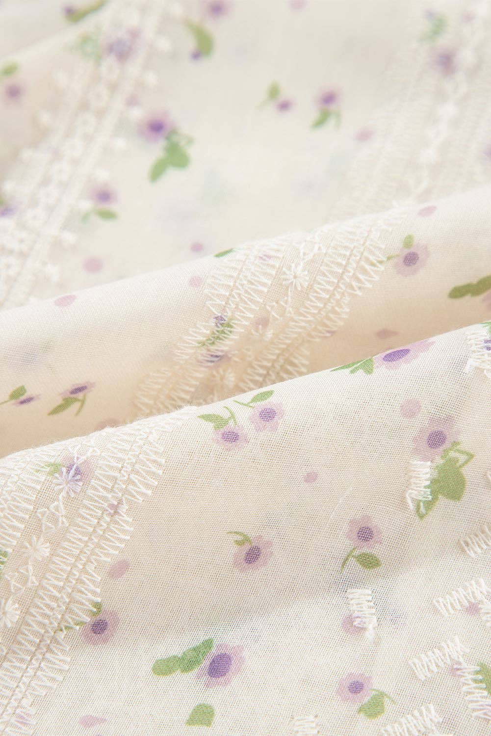 Floral Embroidered Lace Buttoned Shirt
