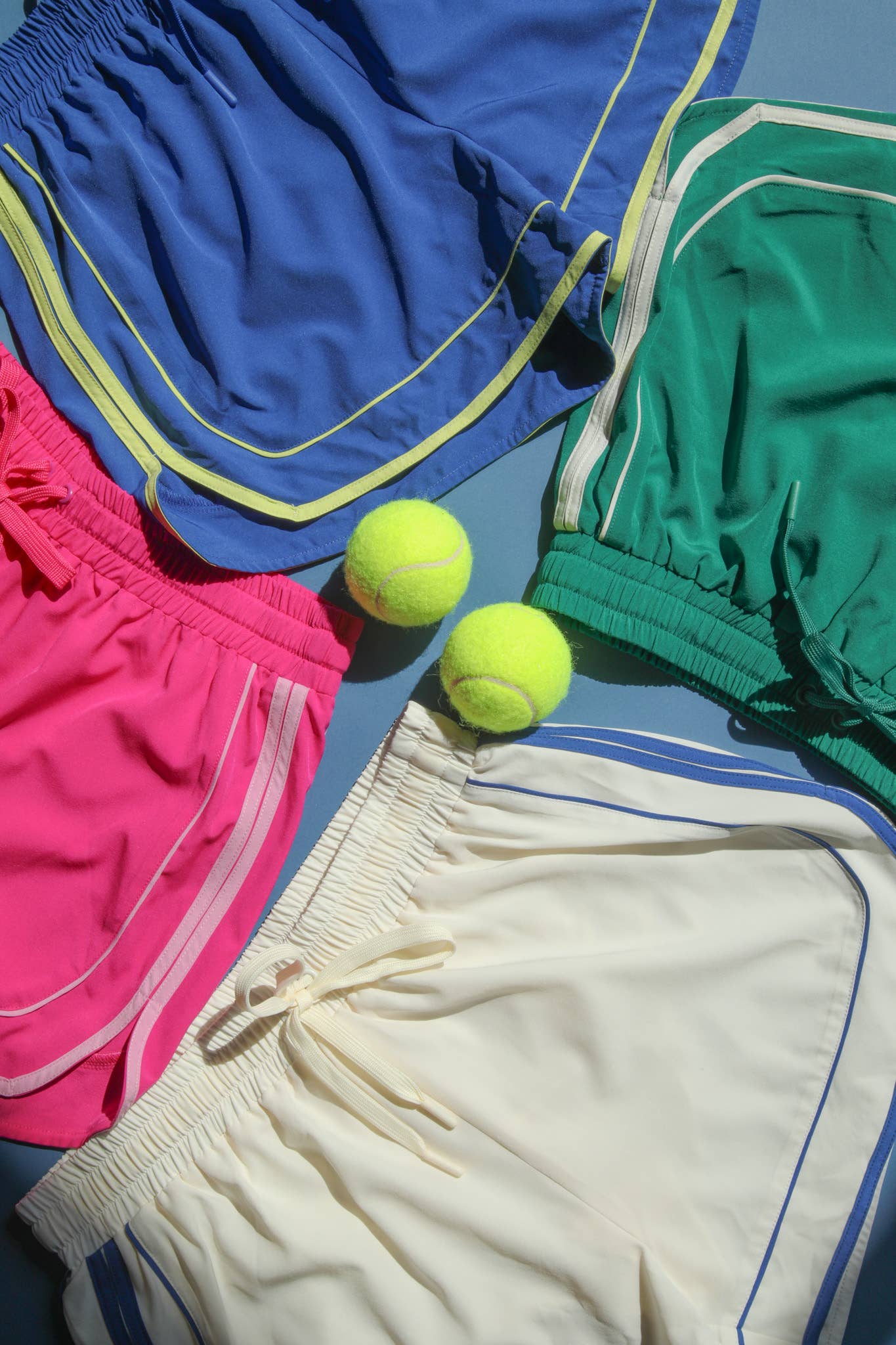 Two Tone Activewear Shorts W/ Lining