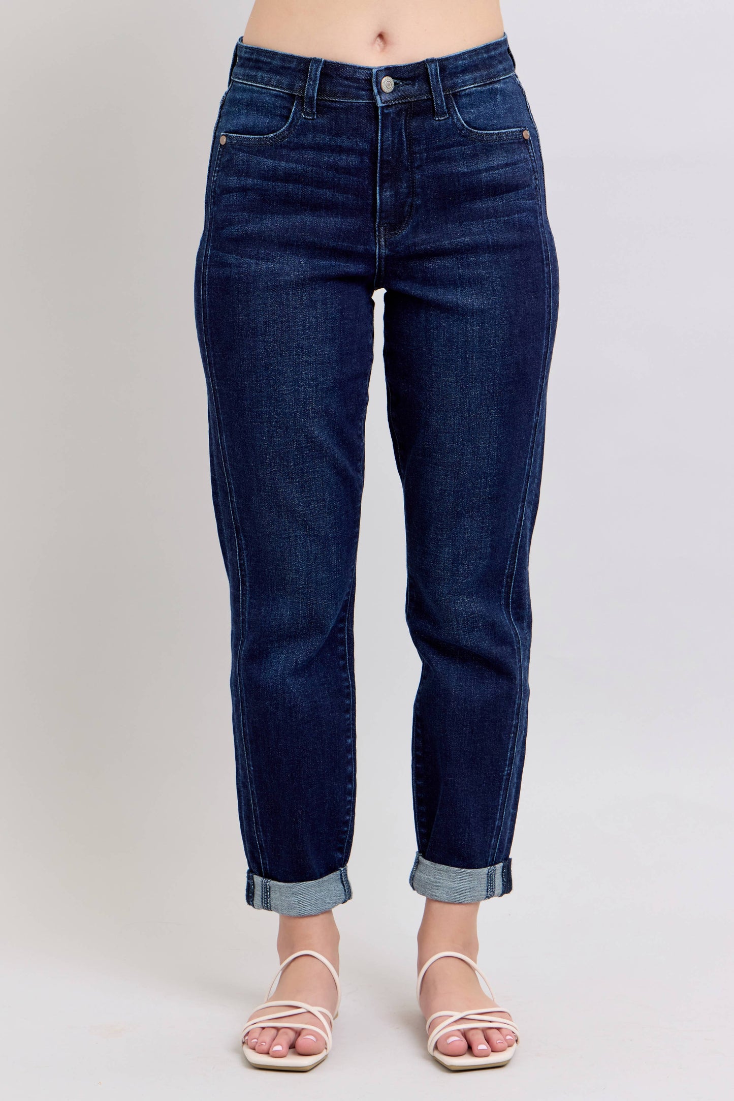 Dark Wash High Waisted Boyfriend Judy Blue