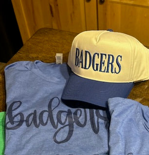 Tone on Tone Coquette Custom Game Day Badger Tee