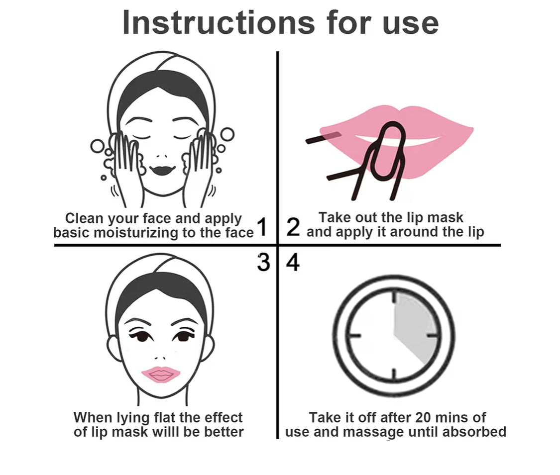 Pink Collagen Lip Revival Masks
