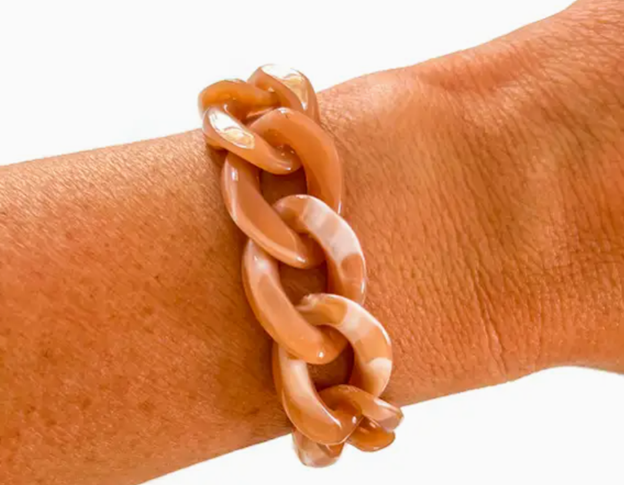 Chunky Acrylic Chain Link Bracelet