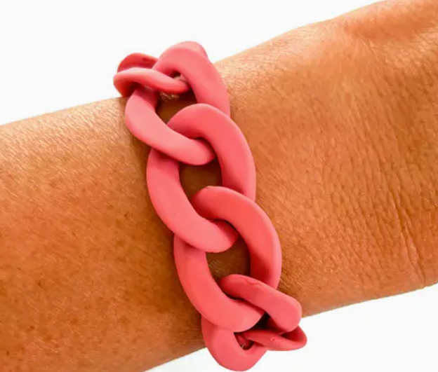 Chunky Acrylic Chain Link Bracelet