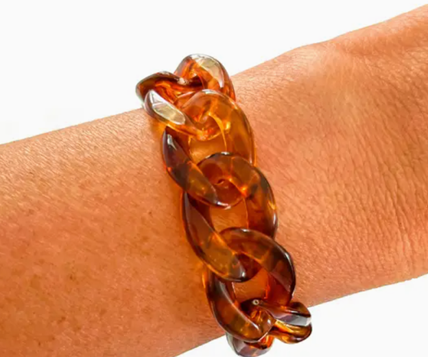 Chunky Acrylic Chain Link Bracelet