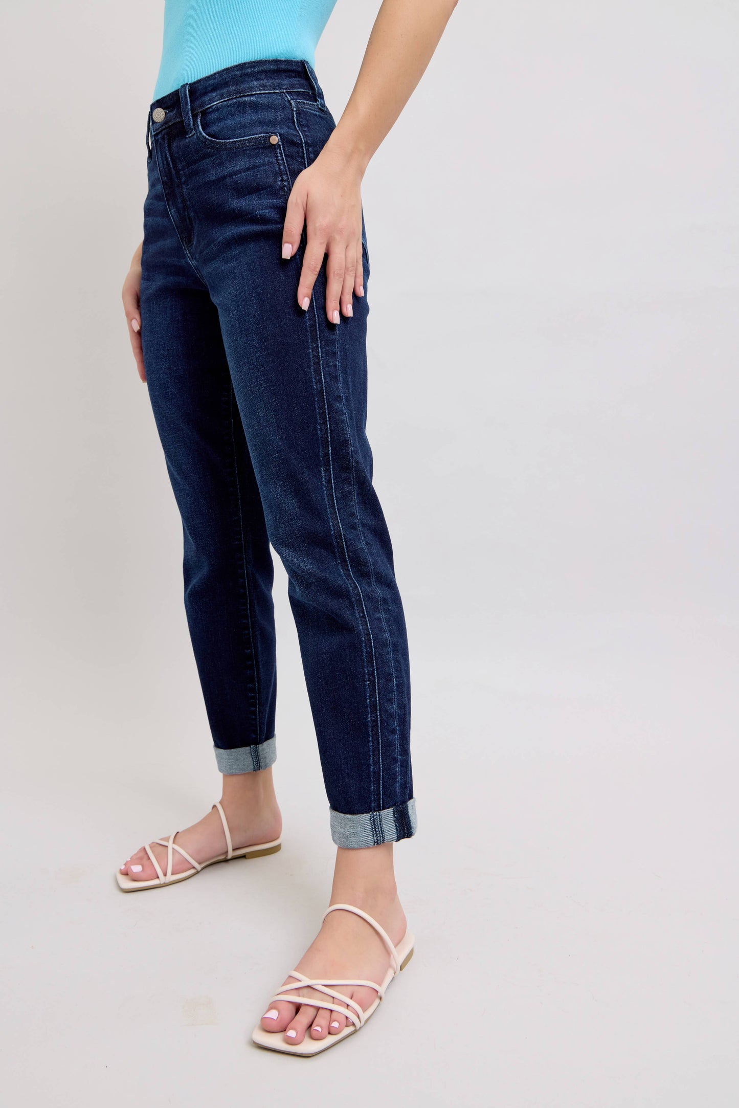 Dark Wash High Waisted Boyfriend Judy Blue