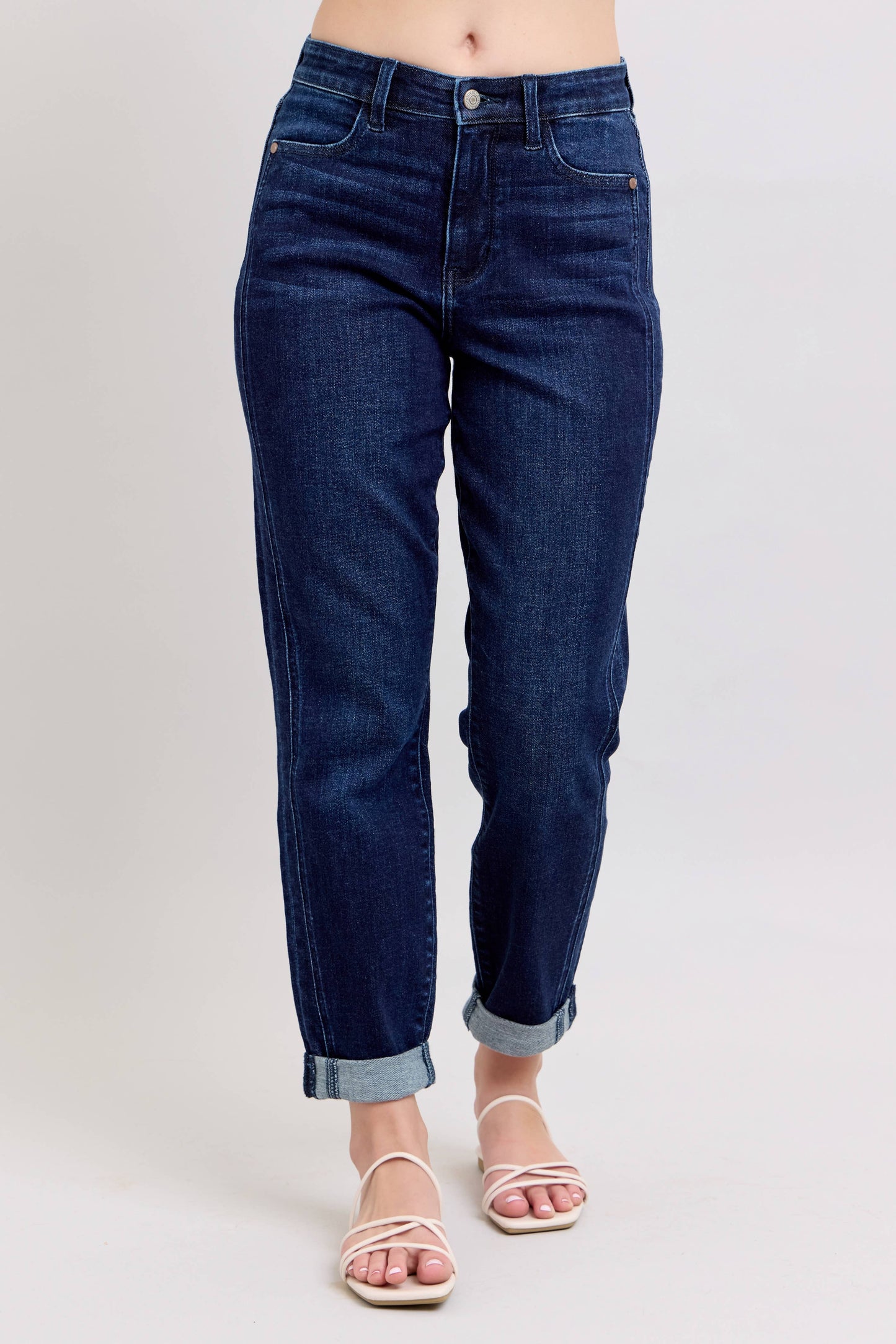 Dark Wash High Waisted Boyfriend Judy Blue