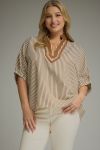 Plus Short Puff Sleeve Top