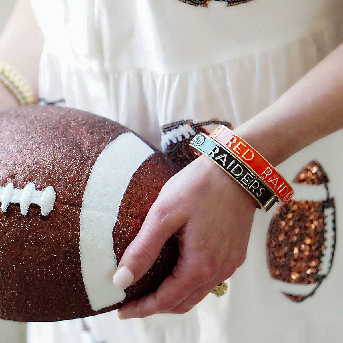 Texas Tech Red Raiders Enamel Hinge Bangle