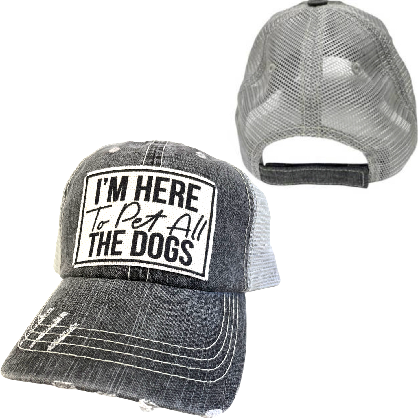 I'M HERE TO PET ALL THE DOGS CAP