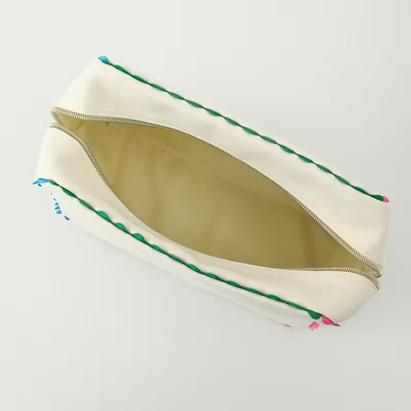 Make Up Bag with Colorful Trim