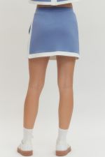 Solid Knit Mini Skirt