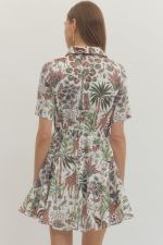 Animal Print Mini Dress