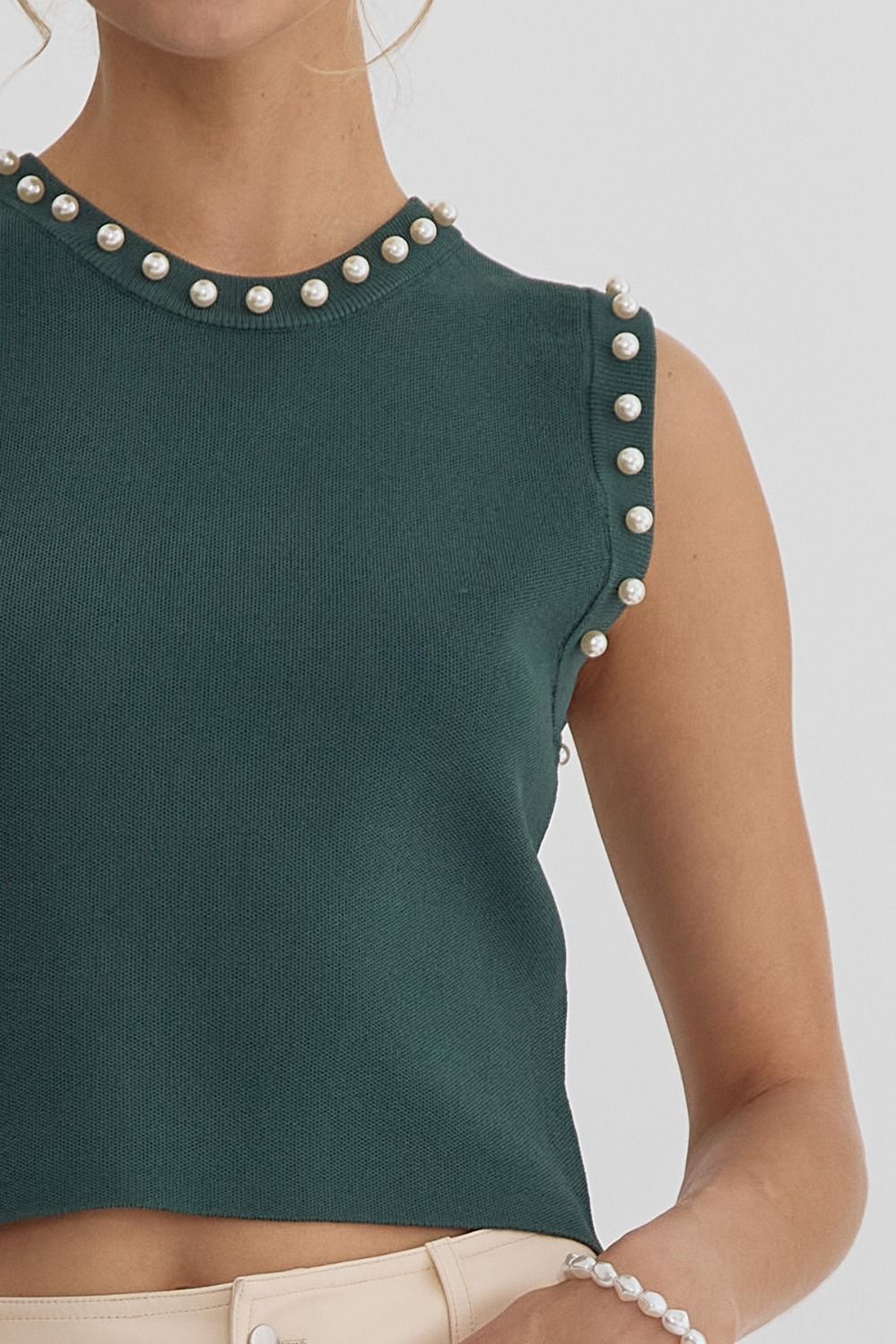 Pearl Trimmed Sweater