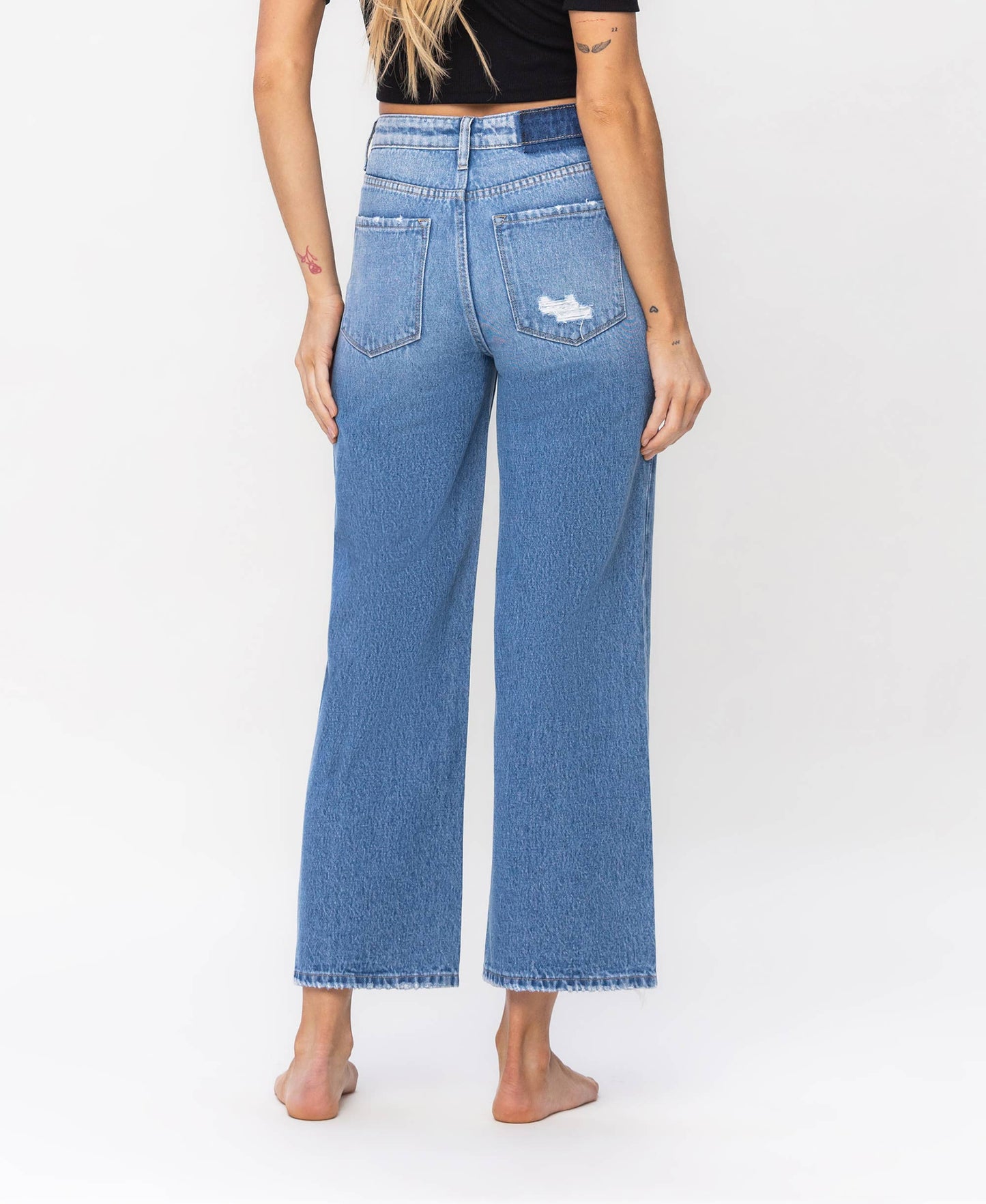 SUPER HIGH RISE WIDE JEANS