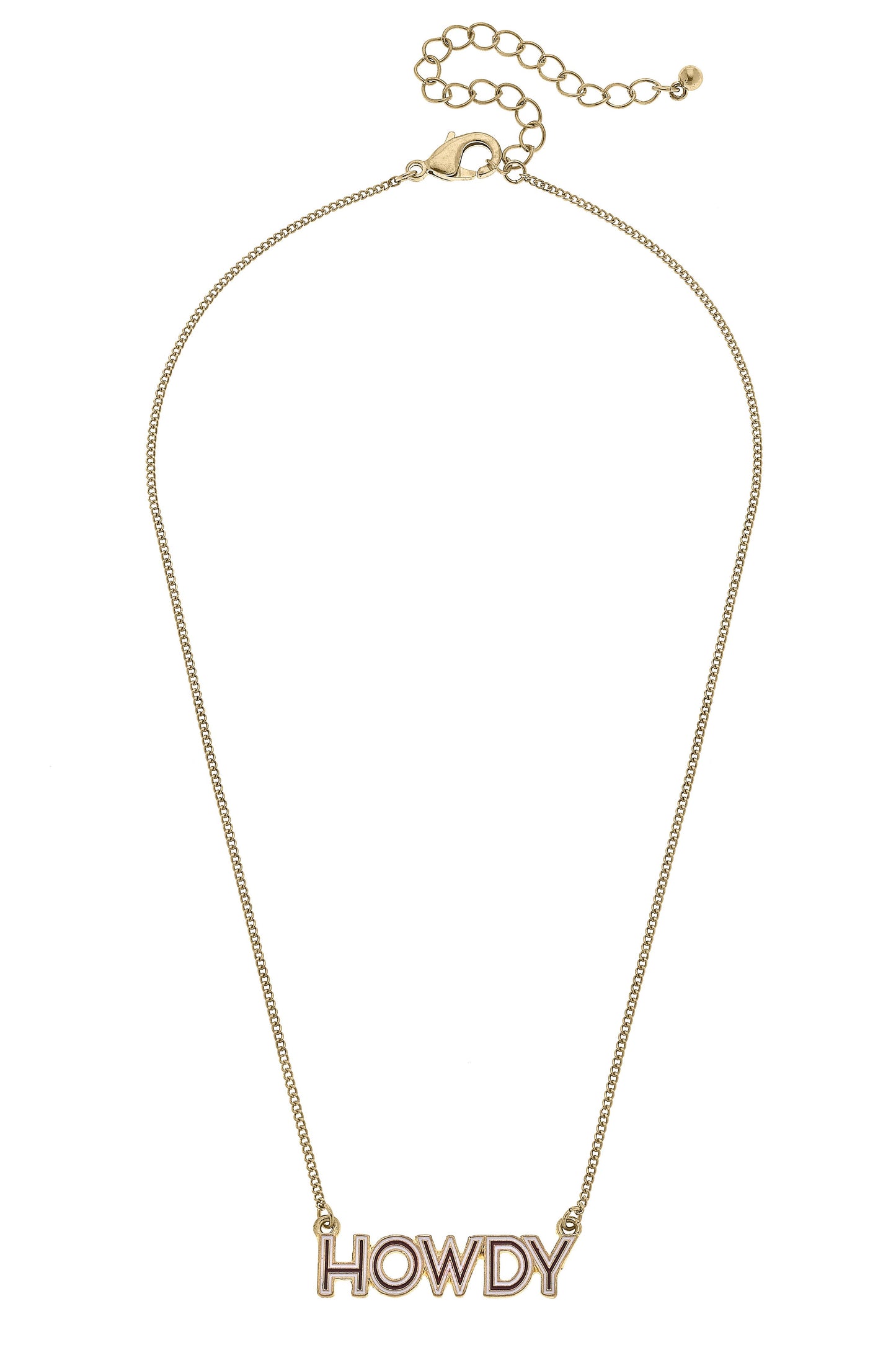Texas A&M Aggies HOWDY Enamel Necklace