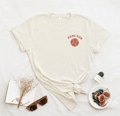 Homerun Baseball Graphic T-Shirt