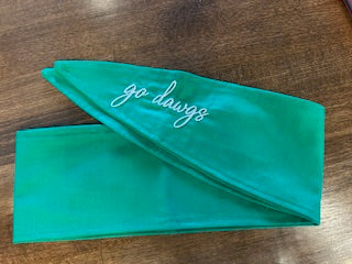 Green Go Dawgs Ascot Scarf