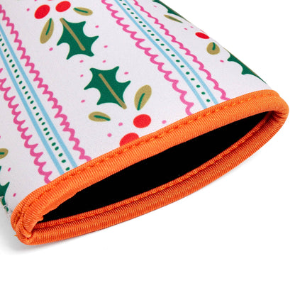 Holly Christmas Drink Sleeve