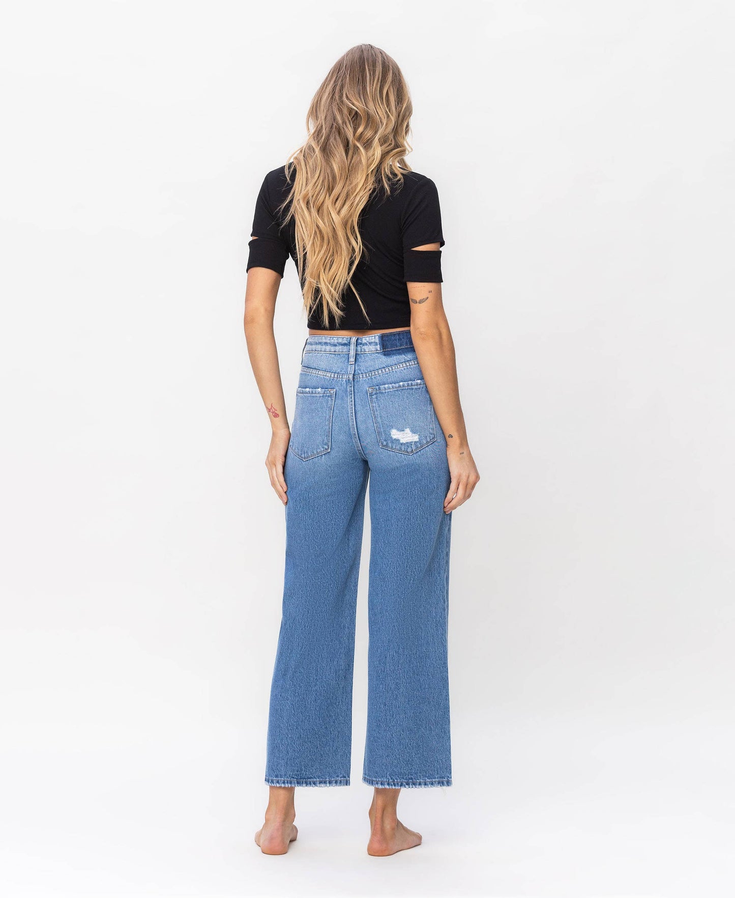 SUPER HIGH RISE WIDE JEANS