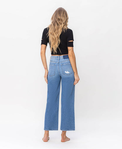 SUPER HIGH RISE WIDE JEANS