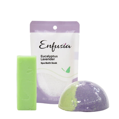 Salt, Soap, & Mini Gift Set -Eucalyptus Lavender