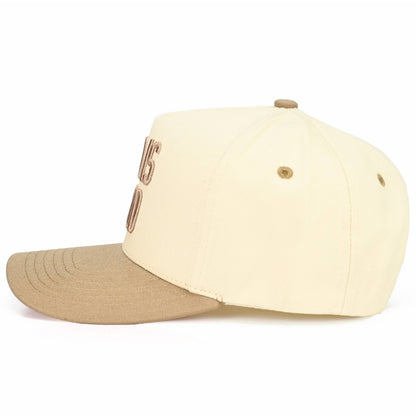 C.C GOD IS GOOD Embroidered Letter Two Tone Trucker Hat