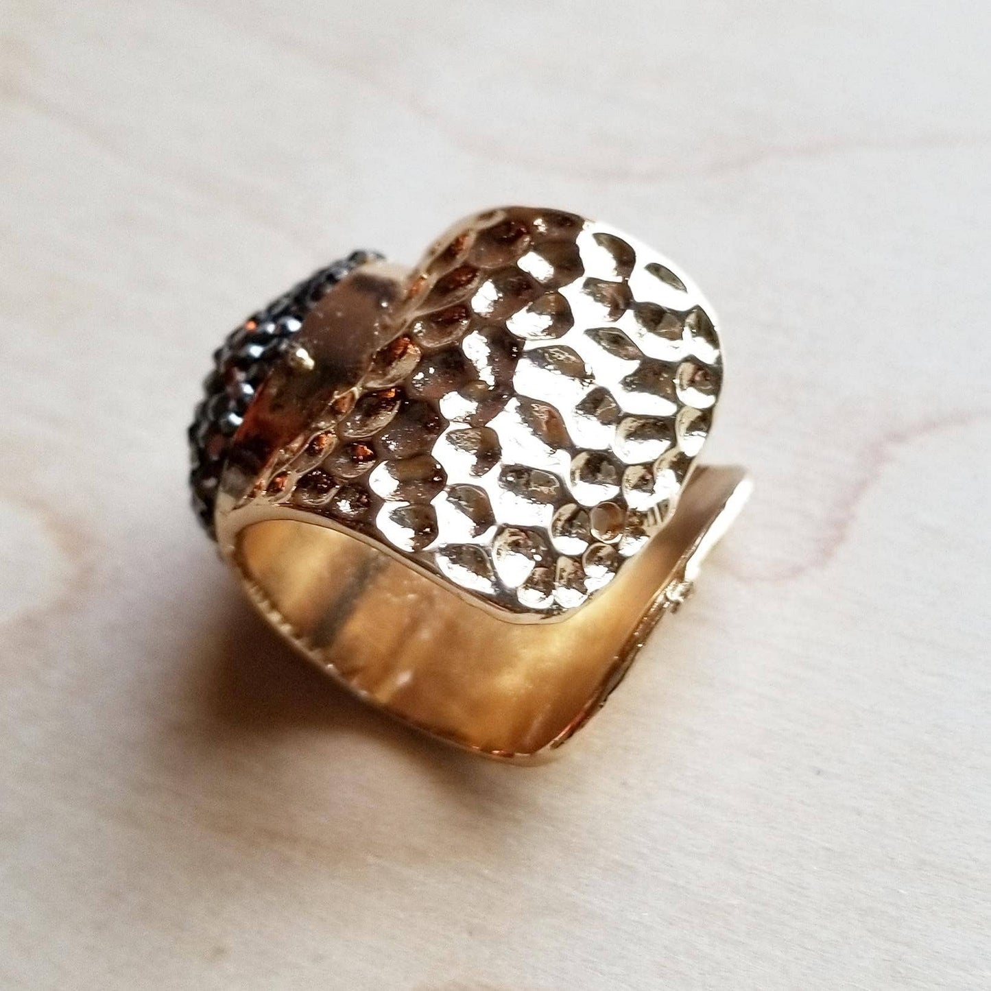 Freshwater Pearl Cuff Statement Ring