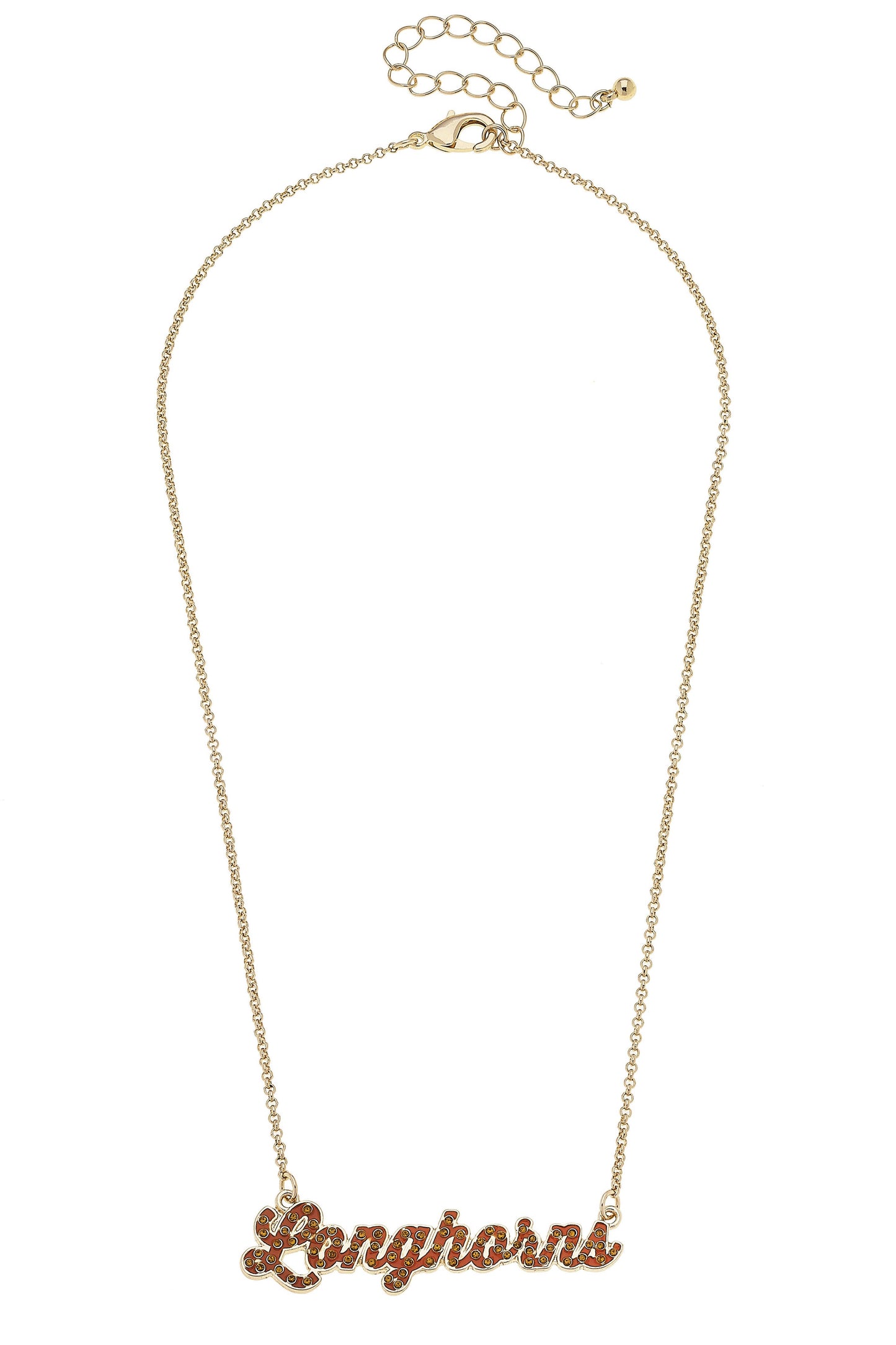 Texas Longhorns  Enamel Necklace