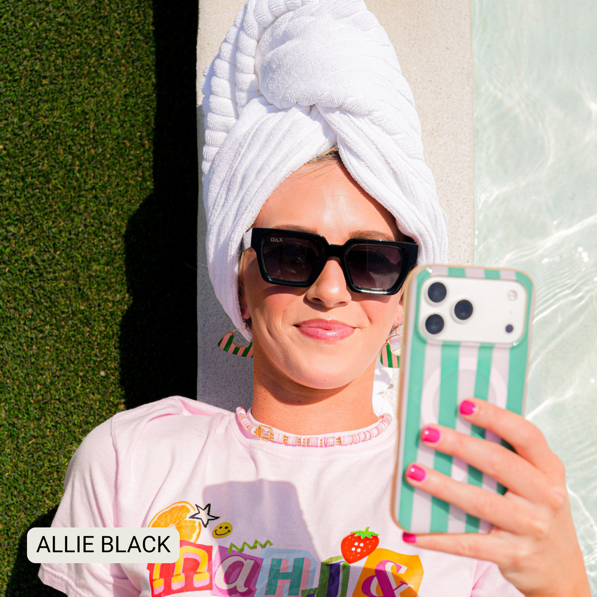 DAX Allie - Women's Polarized Medium Rectangle Sunglasses