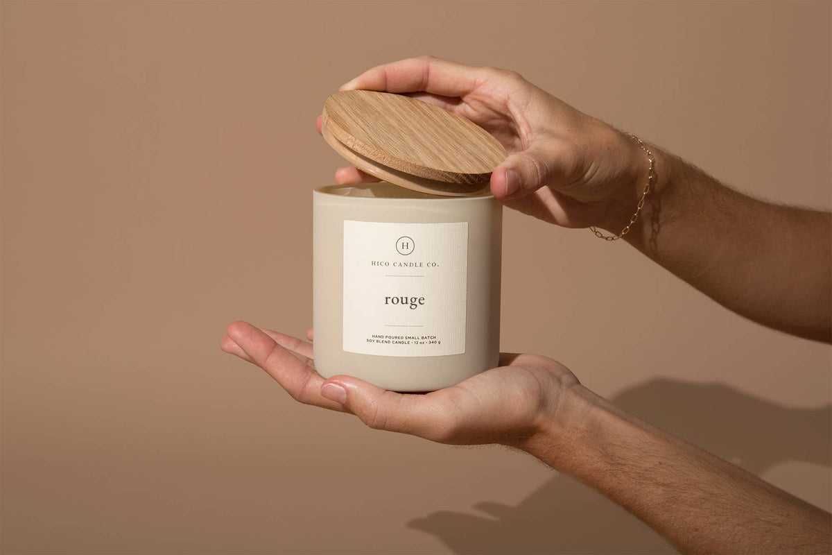 Rouge Soy Candle 14 oz | Bergamot, Pomegranate, Amber