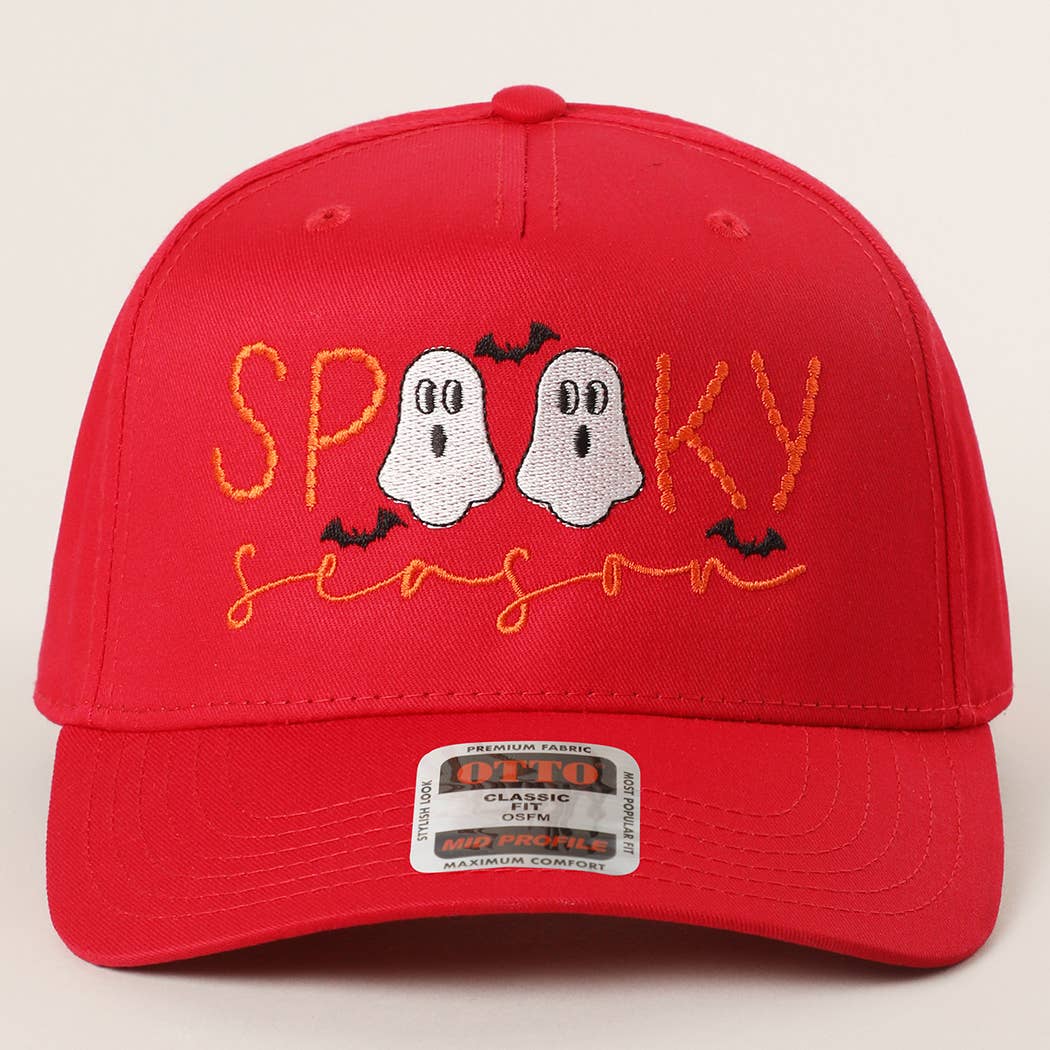 SPOOKY TWO Ghost Embroidered Trucker Hat