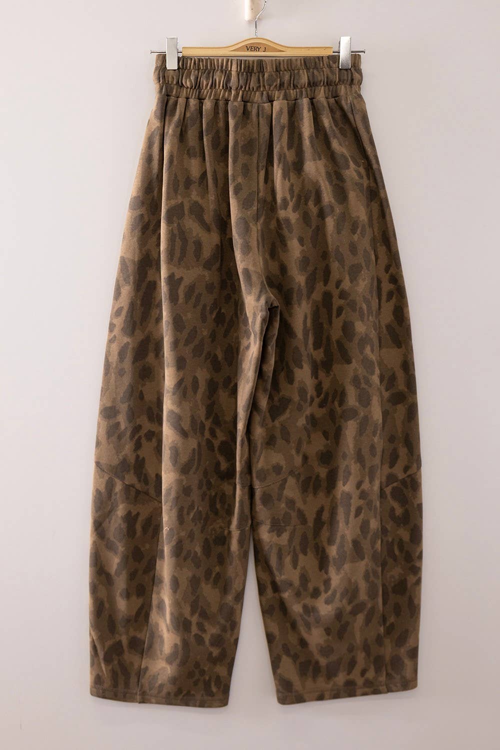 Abstract Leopard Barrel Pants