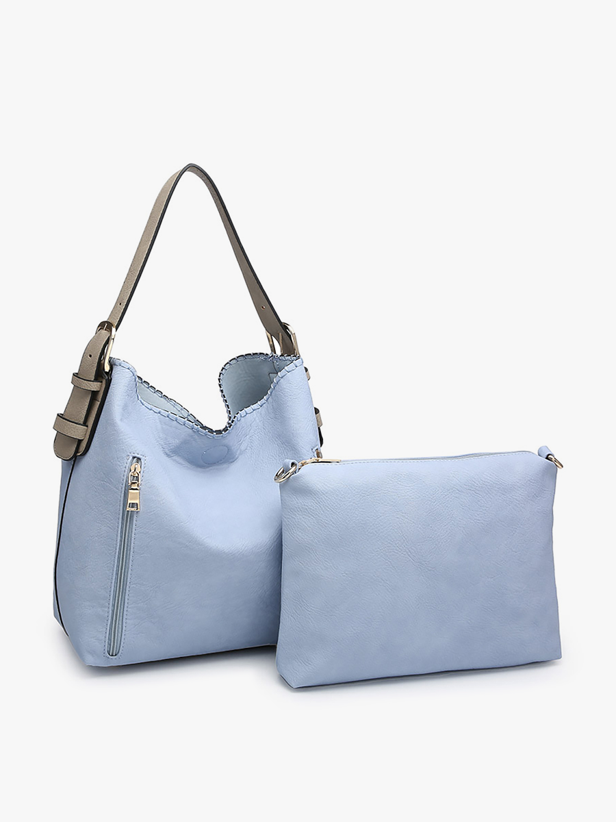 Alexa 2-in-1 Hobo Bag w/Dual Zip Compartments | M1816A