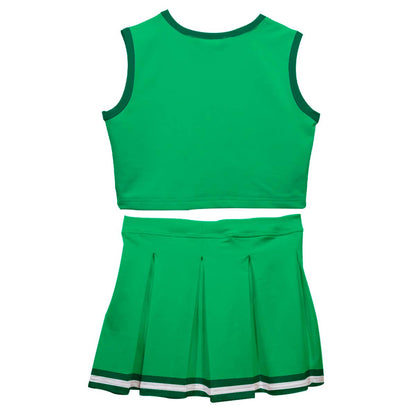 Green Sleeveless Cheerleader Set