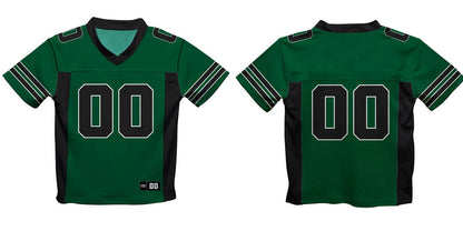 Vive La Fete Game Day Green Black Fashion Football T-Shirt
