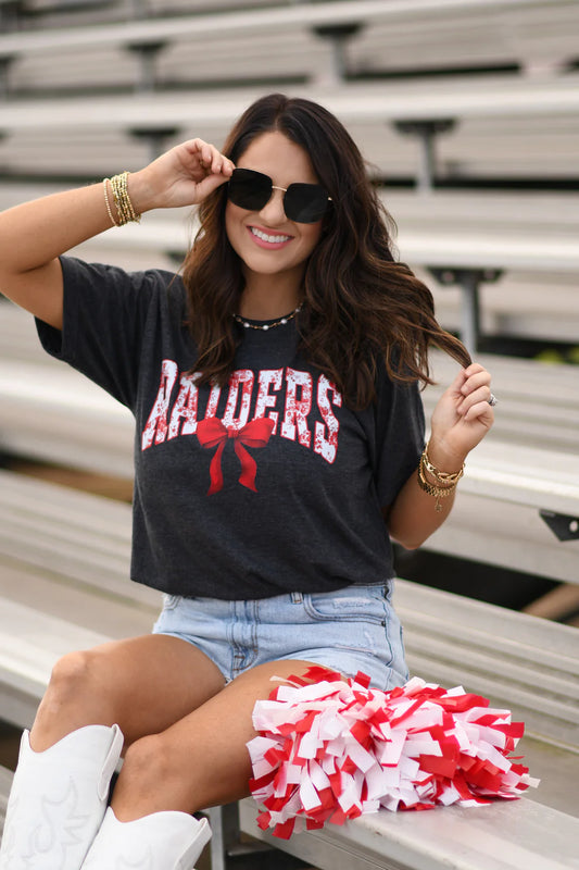 Tech Red Raiders Bow Tee