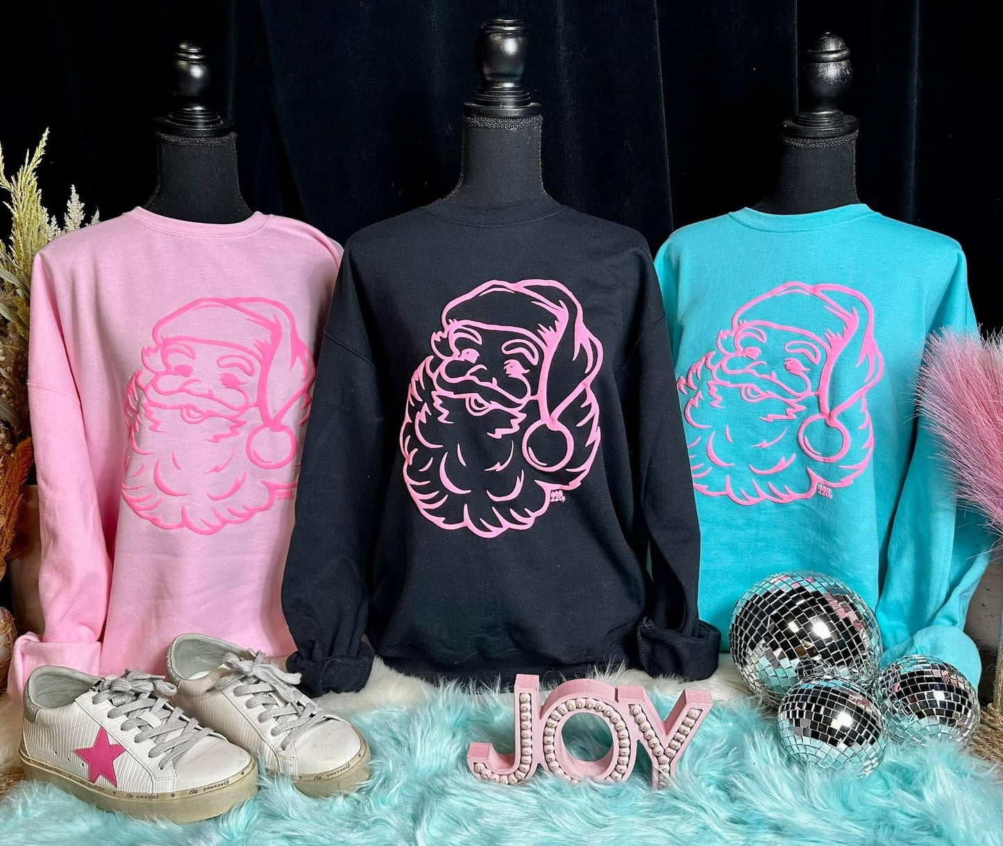 VIRAL Puff Santa Christmas Sweatshirts