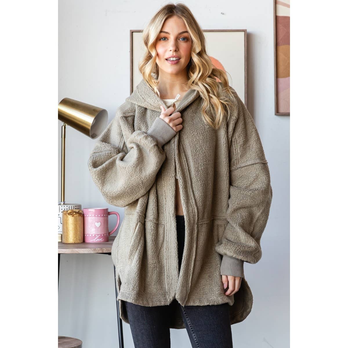 Lightweight Fleece Hooded Jacket